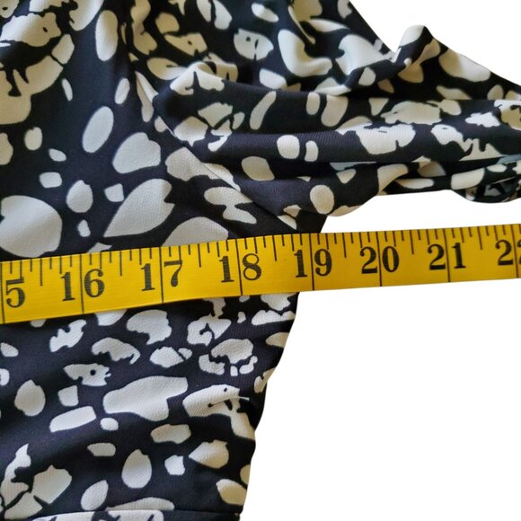 Chaps Black and White Abstract Artsy Midi XL - Picture 14 of 14